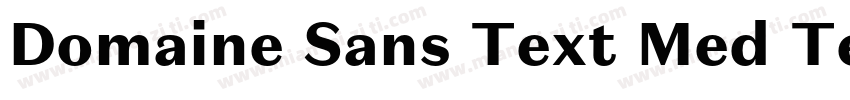 Domaine Sans Text Med Test Regular字体转换